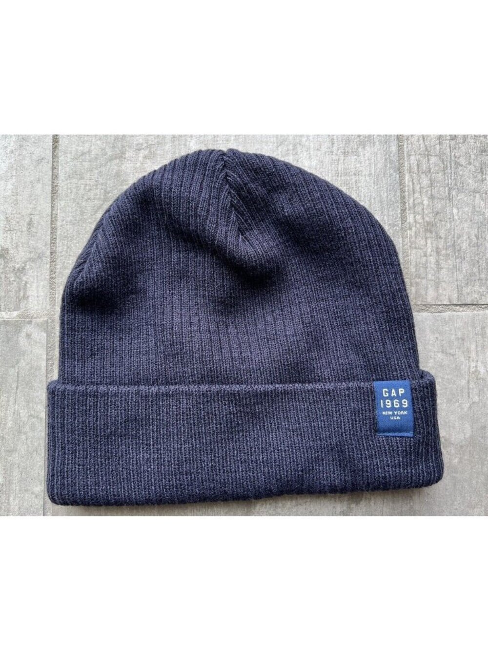 Gap Kids Knit Winter Hat Boy's Navy M 6-9 Years NEW 52-54cm Beanie Cozy Ski Snow